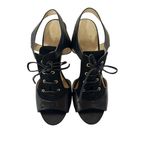 Kate Spade  Leather With Suede Lace Up and Tongue Chunkier Heels‎ Size 7 Photo 1