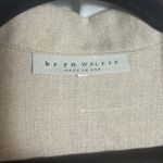 Bryn Walker  Brown Size Large All Linen USA Made Button Shirt Womens Woven Photo 2
