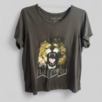 Grayson Threads Lion graphic wild grey tee size XL cotton ladies retro emo chic Photo 0