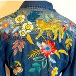 Johnny Was heavily embroidered Savannah frayed western top NWT (oversized) RARE Photo 3