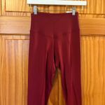 Aerie 7/8 Feel Free Light Support Red Leggings Size Medium New With Tags. Photo 2