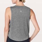 Lululemon - Knot Gonna Fly Tank Heathered Black Lightweight V-Neck Athletic Tank Photo 1