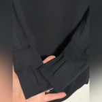 Athleta  Women’s Recharge Sweatshirt Mini Long Sleeve Black Dress Size S Photo 2