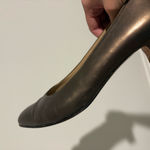 Salvatore Ferragamo  Vintage Block Heel Pump Bronze Metallic Size 8.5 AAA‎ Photo 10