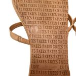 Tkees Sarit Sandal Pout Tan Leather Slip On Strap Brown Beach Flats Nice Size 6 Photo 8