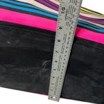 Victoria's Secret Striped Tote Bag Neon Bright Pastel Colors Top Zip Lined Photo 6