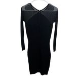 Reiss NWT Calo Mesh Sleeve Stretch Bodycon Black Dress Women's Size 2 Photo 4