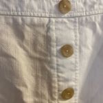 Ann Taylor Womens White Mini Pencil Skirt Size 0 Button Down Front Waist 26” Photo 1