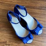 Victoria Adames platform jelly shoes size 38 7‎ Blue Photo 1