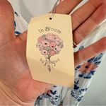 NWT In Bloom by Jonquil All My Loving Chemise in Ivory Blue Floral Large White Photo 2