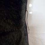 Guess  Faux Fur Black Vest High Neck Full Zip Medium Photo 4