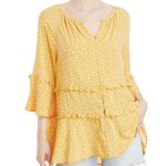 BeachLunchLounge Yellow Peasant Top Photo 0