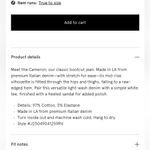 Veronica Beard size 28 Cameron high rise bootcut raw hem Jeans $328 curr… Photo 8