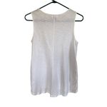 Old Navy women's size small white sleeveless baby doll style pleated tank top Photo 5