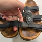 Haflinger Bio Alice Black Cork Leather Slip On Open Toe Sandal Women’s Size 10 Photo 9