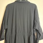 L*SPACE Pacifica Tunic Black Shirt Dress Drawstring Waist Kimono Sleeve M/L Size undefined Photo 5