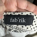 fab'rik Fab’rik White/Black Boho Print Lightweight Wide Leg Pants size Small Photo 1