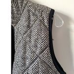 J.Crew  Gold Hardwear Flannel Puffer Vest Black Cream Size XS Photo 2