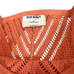 Old Navy Sweater Dress Fitted Sleeveless Chevron Knit Midi Womens Medium Coral Photo 7
