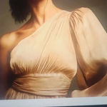 Anthropologie  ONE SHOULDER METALLIC JUMPSUIT SIZE 6 Photo 1