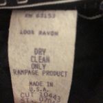 Rampage Crushed Velvet Vintage  Black Zip Back Sleeveless Mini Dress Juniors 11 Photo 9