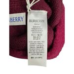Burberry NWT Intarsia-Knit Logo Argyle Checked Beanie in Plum Photo 3