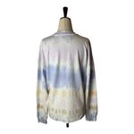 Citizens of Humanity  Shirt Women XS White Blue Tie Dye‎ Oversize Long Sleeve Tee Photo 2