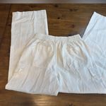 Aerie NWT cream neutral Cargo Pants with Elastic Waistband and Relaxed Fit Photo 7