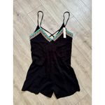 Nanette Lepore NWT  Tribal Beat Romper Black Swim Coverup Size‎ S Photo 2