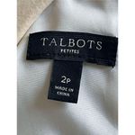 Talbots D2 Floral Stretch Dress Size 2 Blue White Butter Yellow Photo 3