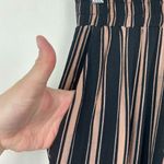 Beach Riot  Pink‎ Black Striped Dover Set Crop Top Tie Pants Set Cover-Up Small S Photo 6