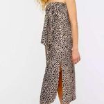 J.Crew NWT  Strapless bow-front cover-up dress leopard small Photo 0