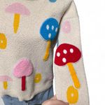 Mushroom CottageCore FairyCore Sweater Whimsical Colorful Bold Size Large Photo 3