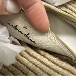 Joie  Cagney Leather Espadrille Gold Slide Sandals New! Photo 10