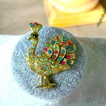 Vintage 1970’s Peacock Brooch Photo 0