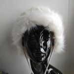 Faux Fur Trim & Pom Pom Ivory Knit Hat Photo 1