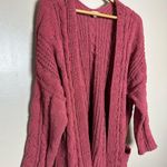 Love Tree CLEARANCE! Pink Cozy Open Cardigan Size M EUC Photo 2