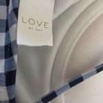 Gap Love By RETRO Molded Bandeau One Piece Swimsuit Sz. M Gingham Pool Beach Photo 5