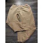 The North Face Womens L Tan Pull On Ankle Pants Hiking Travel Elastic Waist Photo 5