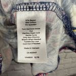 Talbots Women’s Bright Floral Dress Drawstring Waist Blue & Pink Short Sleeve LP Photo 3