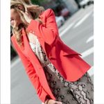 L'Agence L’AGENCE Maeve Snake Print Pale Pink Wide Leg Jumpsuit Size 8 Photo 12