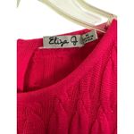 Eliza J  Pink Cable Knit Long Sleeves A Line Fit & Flare Sweater Dress Size Med Photo 4