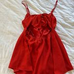 Forever 21 Red strap top with bow in back & open Photo 1
