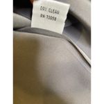 Talbots Pure Silk Steel Gray Cap Short Sleeve Blouse Key Hole Back EUC Sz 10 Photo 5