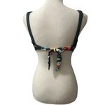 Venus Bikini Swimwear Top Black Floral Size D Adjustable 32-34" Photo 5