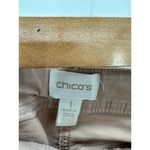 Chico's  Pink Khaki Cargo‎ Pants Moto Cotton Stretch Womens Size M Medium Photo 5