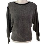 Vintage IB Diffusion Size S Sweater Boatneck Dolman Sleeve Silk Angora Lambswool Gray Photo 0