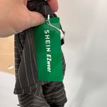 SheIn ‎ Halter Vest Top Womens Medium Gray White Pinstripe Polyester NEW Photo 8