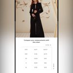 Farm Rio  Black Long Sleeve Knot Jumpsuit, Size Small, $298 Photo 5