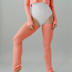 Rubia Wear Adult Full Leg Leg Warmers Pink Size M Photo 0